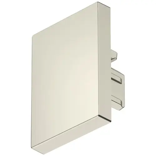 Hafele 833.95.782 end cap, For Hafele Loox5 profile 2103 Plastic, Plastic, brushed stainless steel colored Stainless steel colored, brushed
