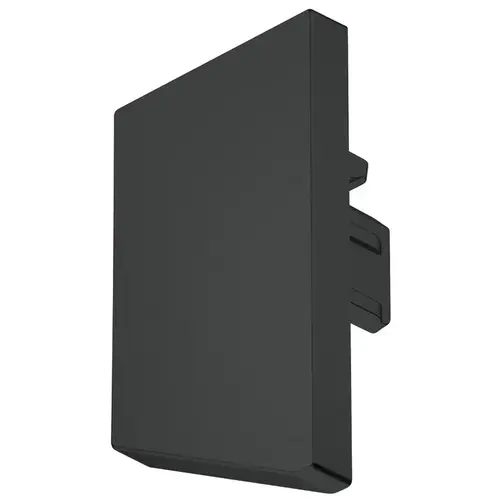 Hafele 833.95.784 End Cap, For Hafele Loox5 profile 2104 Plastic, Plastic, black Black