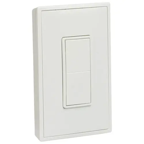 Hafele 850.00.025 Wireless wall switch, EnOcean 126 x 82 x 19 mm (4 15/16" x 3 1/4" x 3/4") Single single White