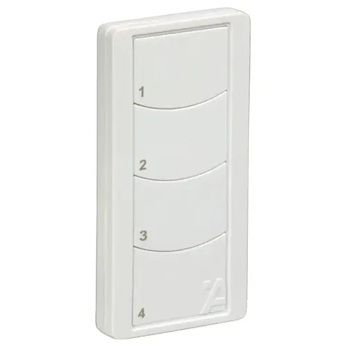 Hafele 850.00.951 Wireless Wall Switch, Hafele Connect Mesh 4-Button Remote For Decora style wall plate White