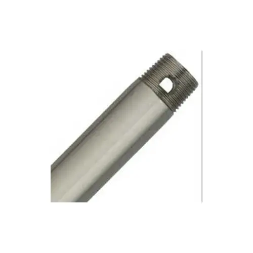 Hunter 26022 Ceiling Fan Downrod, 3/4 in Dia, 36 in L, Steel, Brushed Nickel