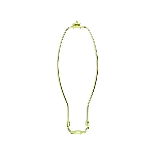 Jandorf 60123 Lamp Harp, 12 in L, Polished Brass Fixture