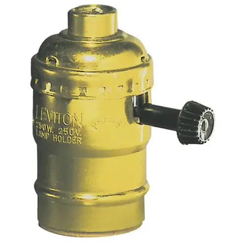 Leviton 07090-0PG Lampholder Aluminum Incandescent Medium Base