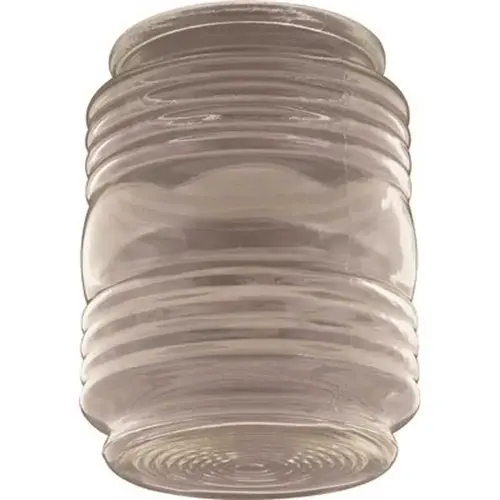 National Brand Alternative 2489649 4-3/4 in., 3-1/8 in. Clear Fitter Jelly Jar Ceiling Fixture Replacement Glass - pack of 4