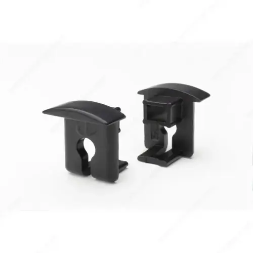 Richelieu Hardware 4124990 Miss End Caps Set Black - pack of 2