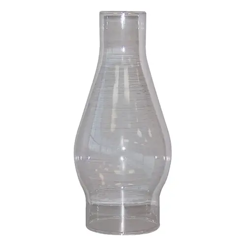 Tiki 411B Lamp Chimney, Glass, Clear, For: #110-MTB Chamber Lamp, Traditions Oil Lamps with 2-5/8 in Bases