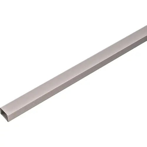Hafele 833.01.700 Polypropylene Profile, Surface Mount, Co-Extruded Loox, L x W x H: 2.5 m x 20 mm x 10 mm (98 7/16" x 3/4" x 9/16") Profile: aluminum colored Diffuser: milky