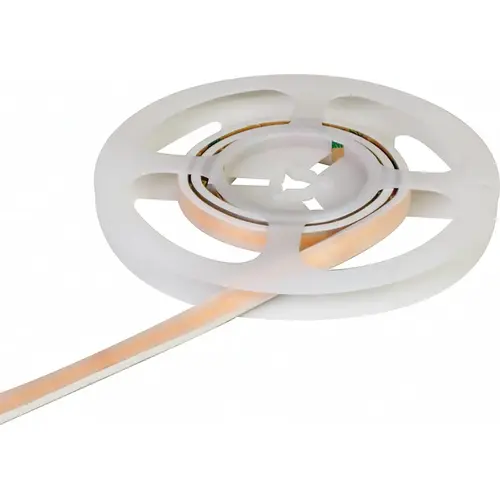 Hafele 833.02.277 LED 1202 COB Complete Strip, Monochrome, High Intensity, 12V Empty 90 lm/W 900 lm 10 mm (3/8") width, 4000 K cool white, 6 m length White