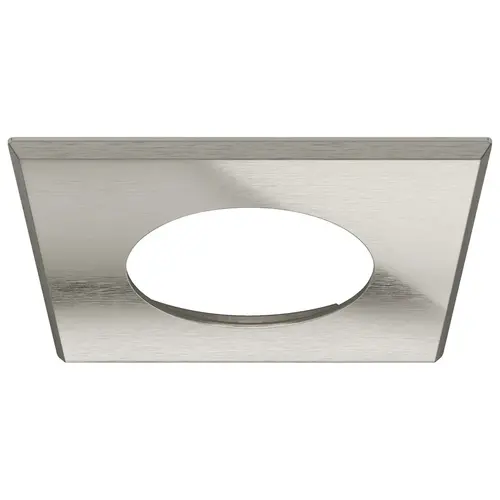 Hafele 833.72.385 Recess Mounted Housing Trim Ring, for Loox LED 2025/2026 square square, Stainless steel colored Stainless steel colored