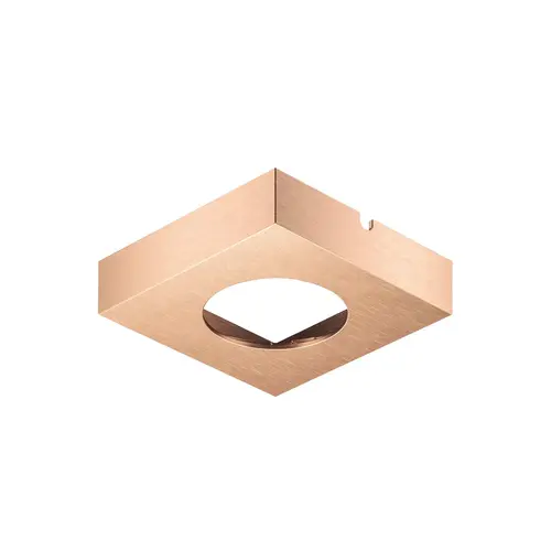 Hafele 833.72.523 Housing for undermounted light, Suitable for: Loox5 light module with drill hole diameter 58 mm square Square, Copper plated copper plated