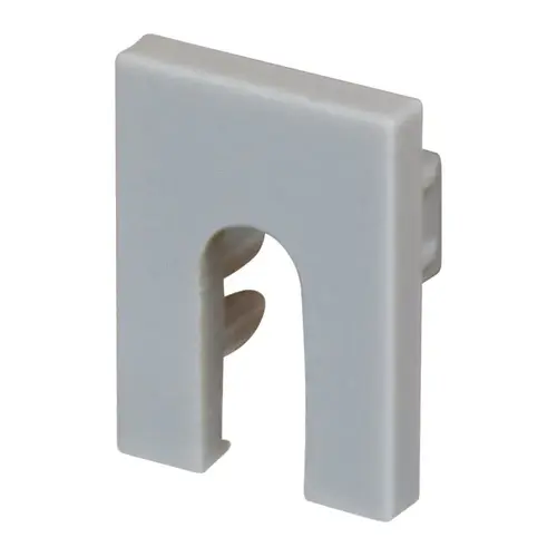 Hafele 833.88.437-XCP10 End Cap, Slotted, for Hafele Loox5 Profile 2103/2104 Silver colored Silver colored - pack of 10