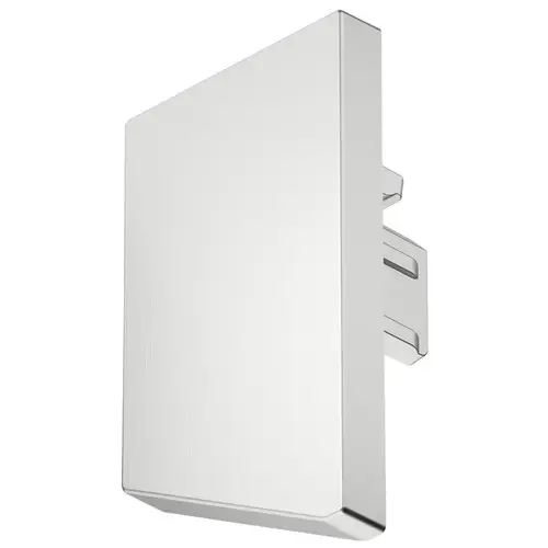 Hafele 833.95.783 End Cap, For Hafele Loox5 profile 2104 Plastic, Plastic, silver colored Silver colored