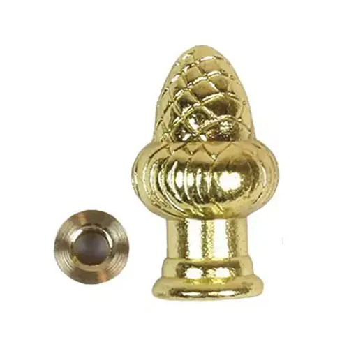 Jandorf 60104 Lamp Finial, Brass