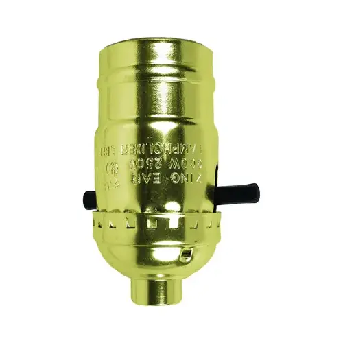 Jandorf 60407 Lamp Socket, 250 V, 660 W, Brass Housing Material