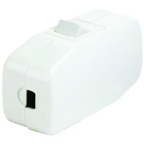 Leviton C24-05410-0KW Cord Switch, 3 A, 125 V, White