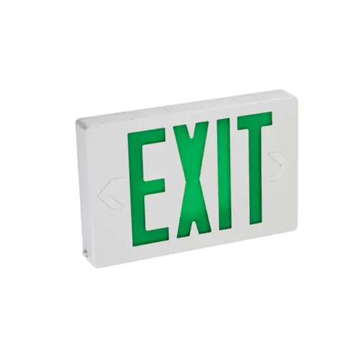 Medinah Power ES-C-S-G-WH LED Exit Signs Board, Double Sided ,1.9W, Green with White Letters