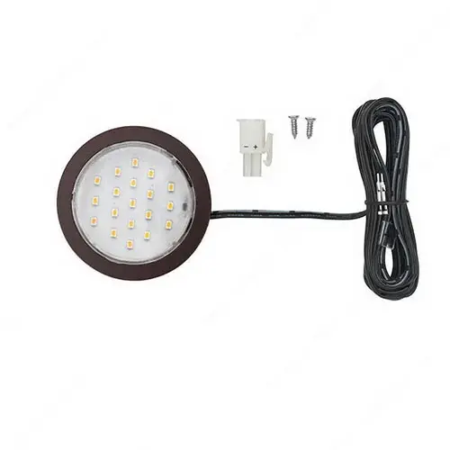 Richelieu Hardware LPOC1LEDSFRWORB 1.5W Pockit LED Puck Light 12VDC Oil-Rubbed Bronze