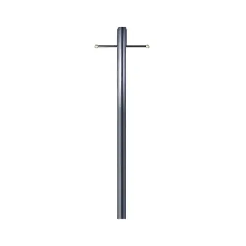 Westinghouse 66808 7 Ft. x 3 In. Outside Diameter Steel Outdoor Lamp Post Black