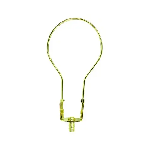 Jandorf 60120 Clip-On Lamp Shade Adapter, Brass Fixture Gold