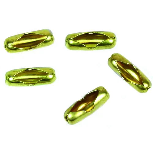Jandorf 60353 Lamp Pull Chain Connector, Brass, #6   pack of 5
