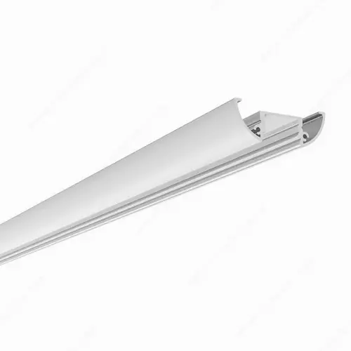 Richelieu Hardware 30141690 Surface Curved Aluminum Profile with Lens