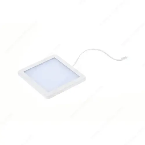 Richelieu Hardware 37907024124030 SPICA - Slim Square Puck - 24V, 3'' White