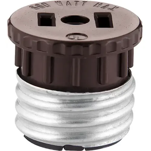 Eaton 758B-BOX-XCP25 Adapter, 660 W, 1-Outlet, Thermoplastic, Brown - pack of 25