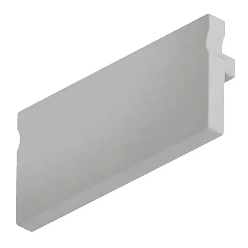 Hafele 833.01.765 End Cap , for Designer Surface Mount Profile 4105 Height: 9 mm (3/8"), dark grey, height: 9 mm Dark gray