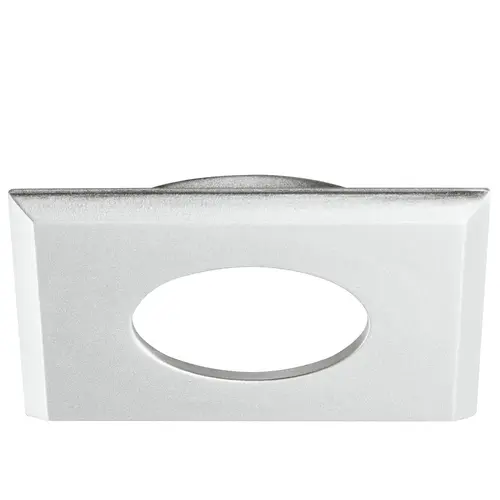 Hafele 833.72.146 Square Recessed Mount Trim Ring, for Hafele Loox and Hafele Loox5 LED drill hole diameter 35 mm square square, Silver Silver colored