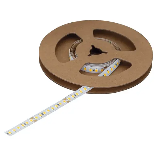 Hafele 833.76.455 Flexible Strip Light, H fele Lighting LED 3145 24 V 8 mm 2-pin (monochrome), 160 LEDs/m, 6 W/m, IP20 1968 1/2" >153 lm/W 920 lm 50.00 m 6.0 W, Warm white 2700 K, 50 m White