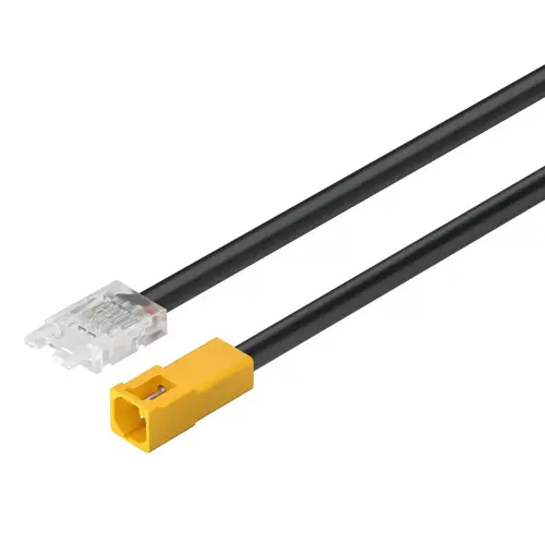Hafele 833.93.719 Lead with Female Socket and Clip Hafele Loox5 for LED strip light, RGB, 10 mm, 12 V, AWG 20, length: 100 mm (4")