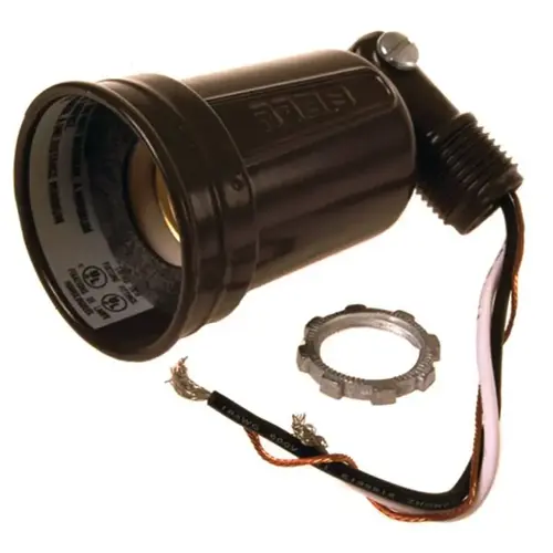 Hubbell 5606-2 Lamp Holder, 120 V, 75 to 150 W, Bronze