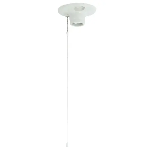 Leviton 001-49816-00C White Porcelain Incandescent 1-Piece Lampholder