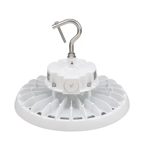 Medinah Power UFO-150T240W-3CCT-DV2-NA-90-WH LED UFO Round High Bay Series, 150W To 240W Wattage, 38400 Lumens Output, White Finish