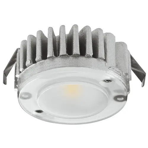 Hafele 833.72.372 Recess/surface mounted lights, Modular, monochrome, Hafele Loox5 LED 2040, aluminum, 12 V 64 lm/W 96 lm Drill hole : 35 mm (1 3/8"), Cool white 4000 K
