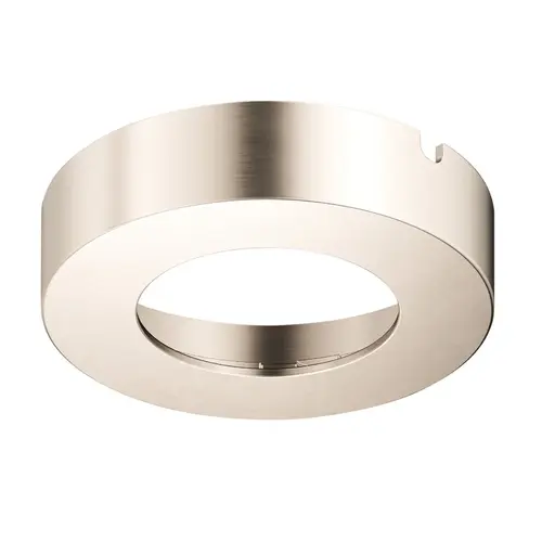 Hafele 833.72.526 Surface Mount Trim Ring, for Surface Mounted Modular Pucks for Hafele Loox5 round drill hole: diameter 58 mm (2 5/16"), stainless steel colored nickel plated Stainless steel colored, Nickel plated