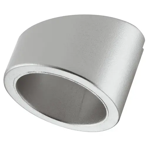 Hafele 833.72.832 Trim Ring, Wedged, Surface Mounted, for Hafele Loox LED 2022 Monochrome, drill hole diameter: 26 mm (1"), 12 V, Anodized silver Silver colored, anodized