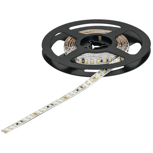 Hafele 833.76.382 Flexible Strip Light, Hafele Loox5 LED 3052, 24 V, monochrome constant current, (5/16") 8 mm 1968 1/2" 96 lm/W 1,850 lm 50 m 140 LEDs/m, 19.2 W/m, Warm white 2700 K, (1968 1/2") 50 m available length White