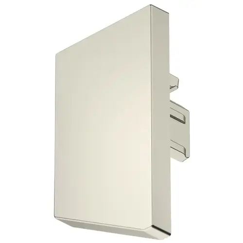 Hafele 833.95.785 End Cap, For Hafele Loox5 profile 2104 Plastic, Plastic, brushed stainless steel colored Stainless steel colored, brushed