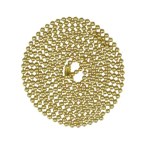 Jandorf 60361-XCP6 Beaded Chain  Brass Finish - pack of 6