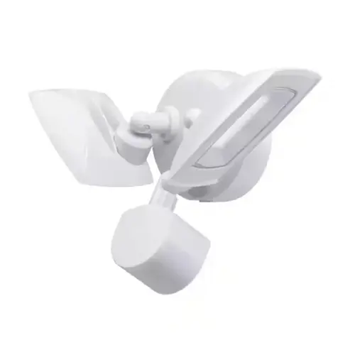 PROBRITE FSXD30-MS-4K-WH Twin Head Security Light, 22W Wattage, Motion Sensor, White Finish