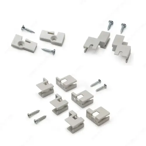 Richelieu Hardware 1084011010 Baski Universal Bracket Kit Aluminum