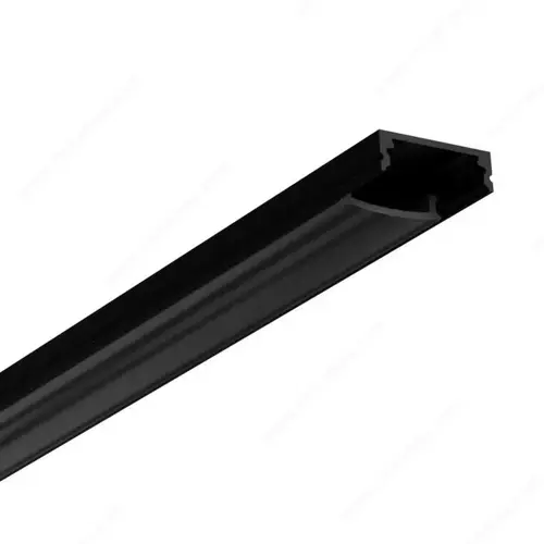 Richelieu Hardware 301411009690 Low Aluminum Profile with Lens Black