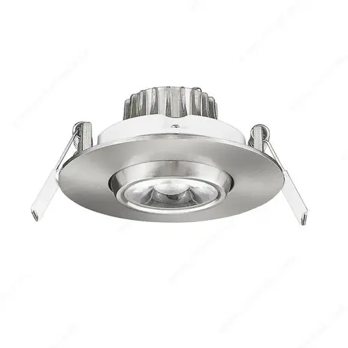 Richelieu Hardware GBL12009300185 GIMBAL - DEL directionnelle - 9W, 120V, 3CTT Satin Nickel