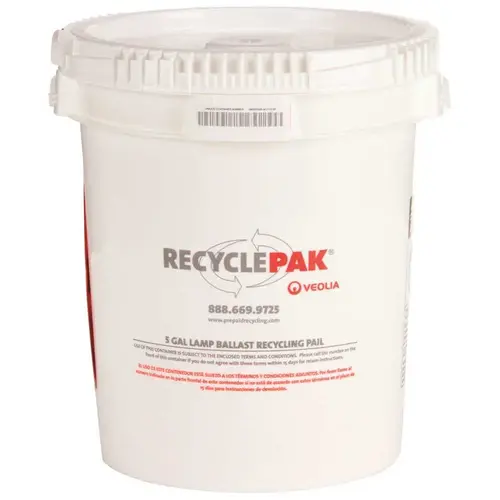 VEOLIA ENVIRONMENTAL SERVICES SUPPLY-040CH 5 GAL LAMP BALLAST RECYCLING PAIL White