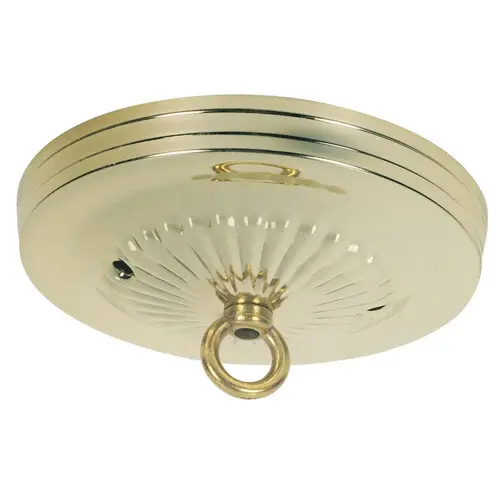 Westinghouse 70052 Ceiling Canopy Kit Traditional 5" Dia Brs Finish Brass Finish