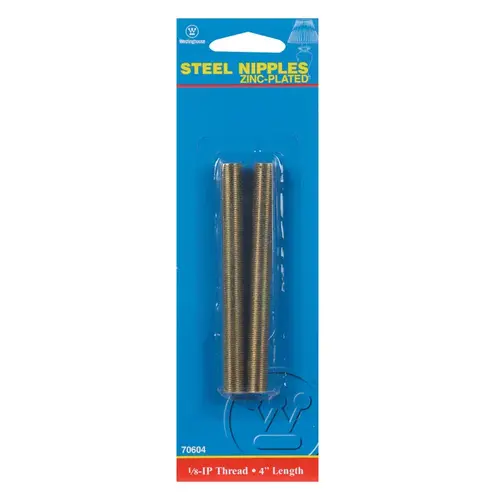 Westinghouse 70604 1/8-IP 4 In. Steel Lamp Nipple - pack of 2
