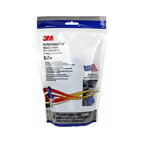 3M B/GPOUCH Performance Plus Wire Connector, 8-14 AWG - pack of 50
