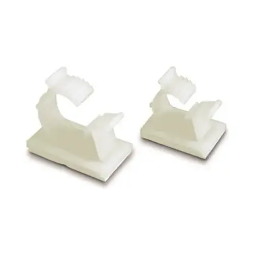 GB GKK-1538 Cable Holder, 3/8 in Max Bundle Dia, Nylon/Plastic, White - pack of 6