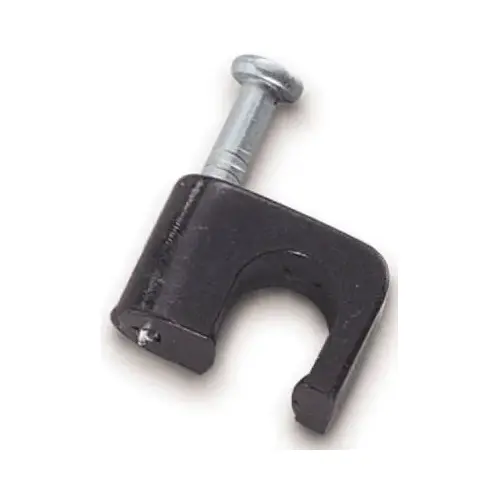 GB PCC-1525 Cable Staple, 1/4 in W Crown, Polyethylene Black - pack of 25